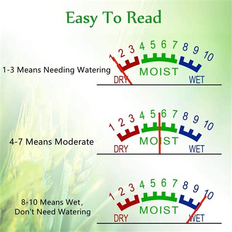 custom moisture meter for plants|plant moisture level chart.